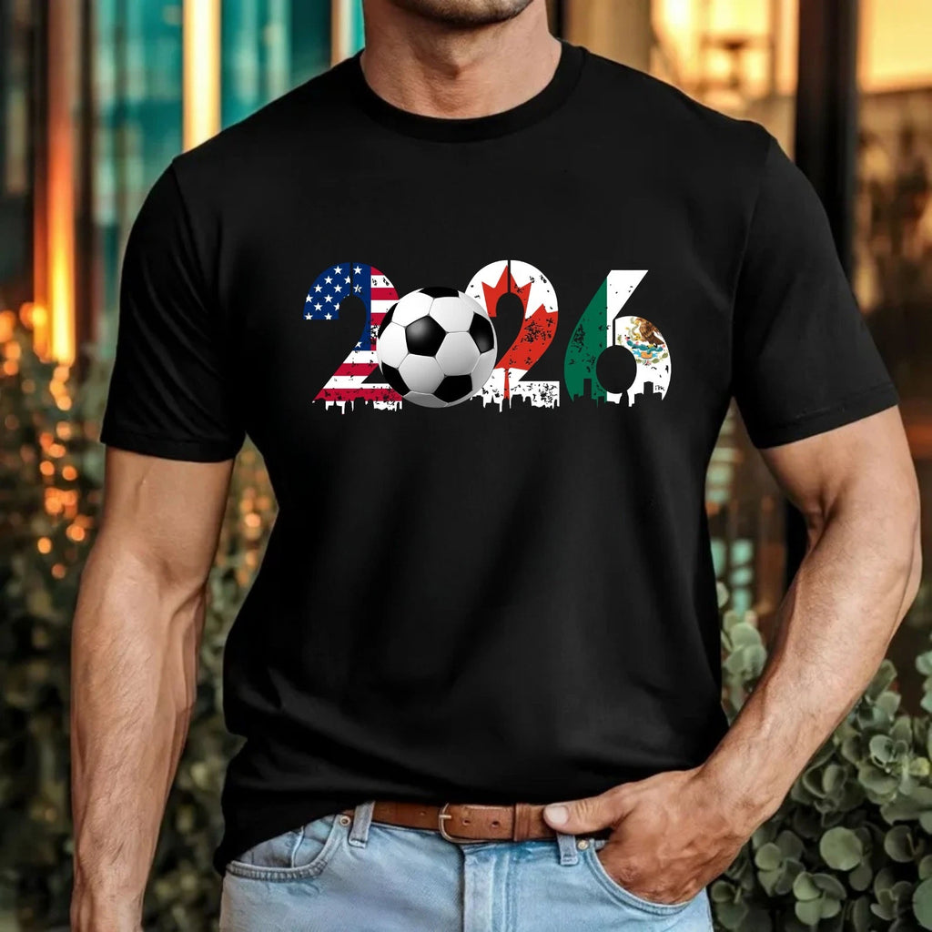 Football Fan T-Shirt – USA Canada Mexico Inspired Unisex Soccer Tee Top