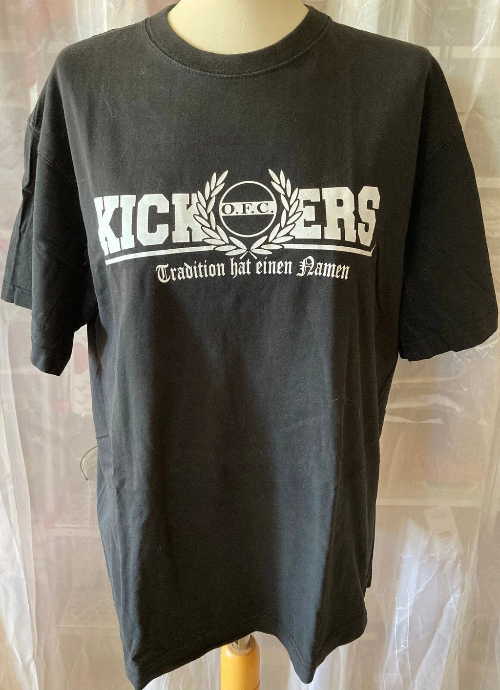 Basic World Promowear Men's T-Shirt Size XL Black Heavyweight O.F.C. Kickers