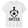 I Heart Soccer T-Shirt Soccer Love Soccer Birthday Gift For Him And Her