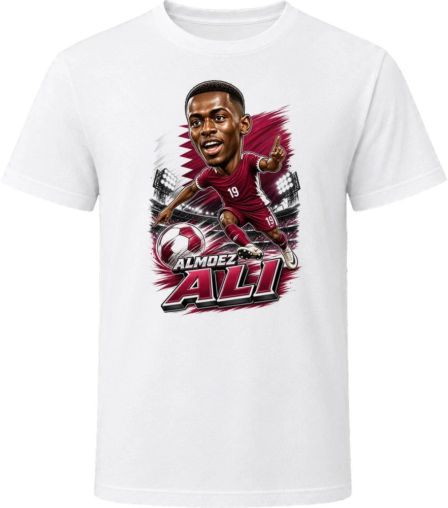 Almoez Ali, Qatar Caricature Soccer 2026 T Shirt