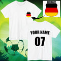 Personalised Germany Football T-Shirt Custom Name Number Fan Gift Unisex Tee Top