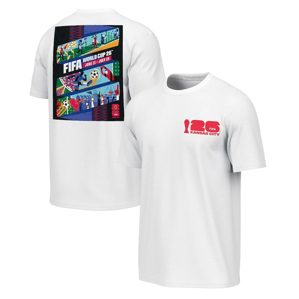 World Cup 2026 Kansas City Poster Graphic Soccer Fan T Shirt