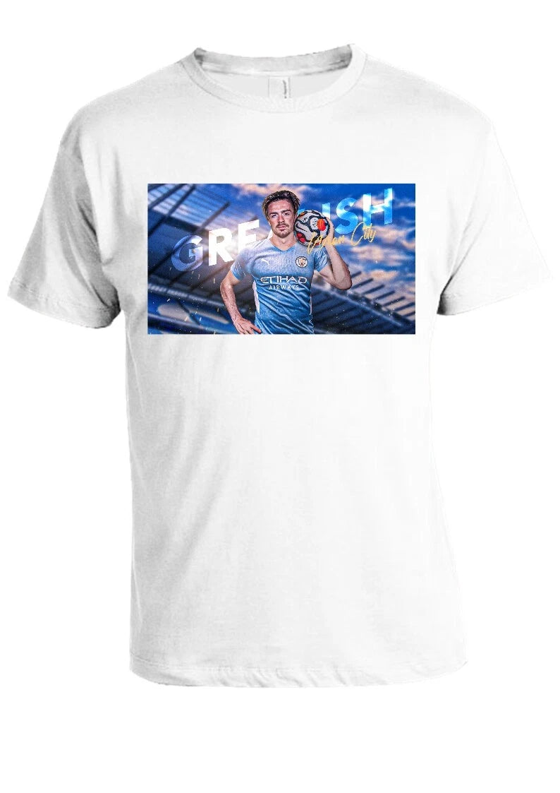 Jack Grealish Man City T-Shirt All Adults & Kids sizes available