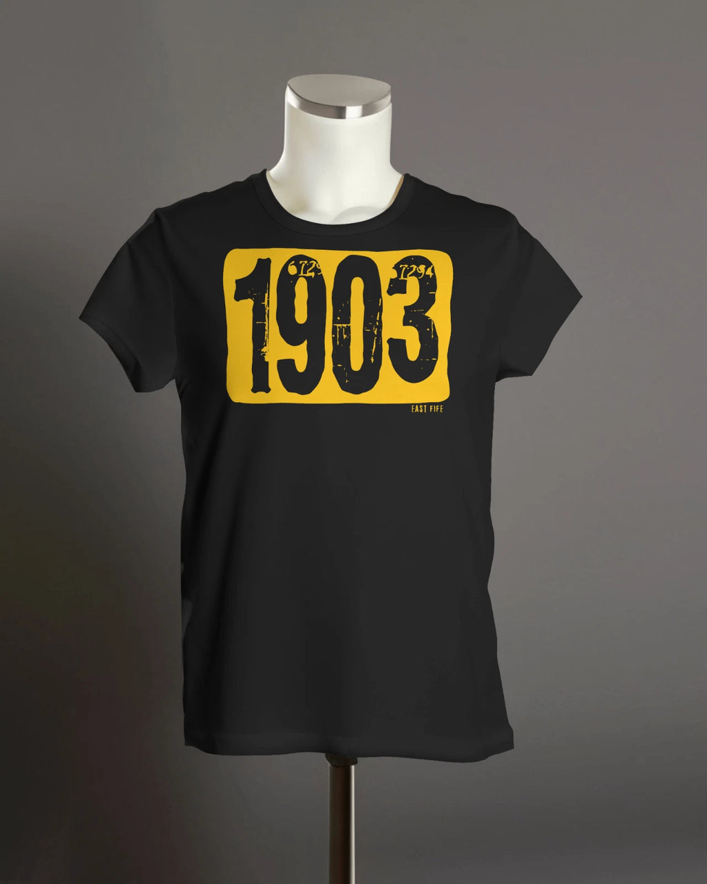 EAST FIFE 1903 T Shirt | Founded | Organic Unisex | Grunge