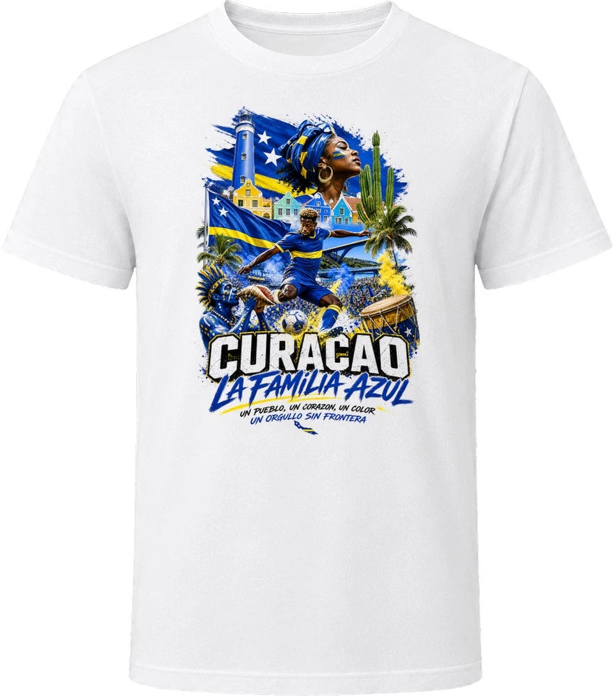 Curacao La Familia Azul Soccer Football 2026 National Pride T Shirt