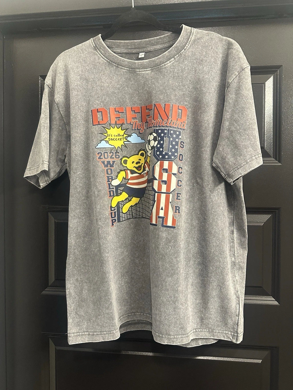 USA Soccer X Grateful Dead  2026 World Cup “Defend Thy Homeland” Shirt - L Gray