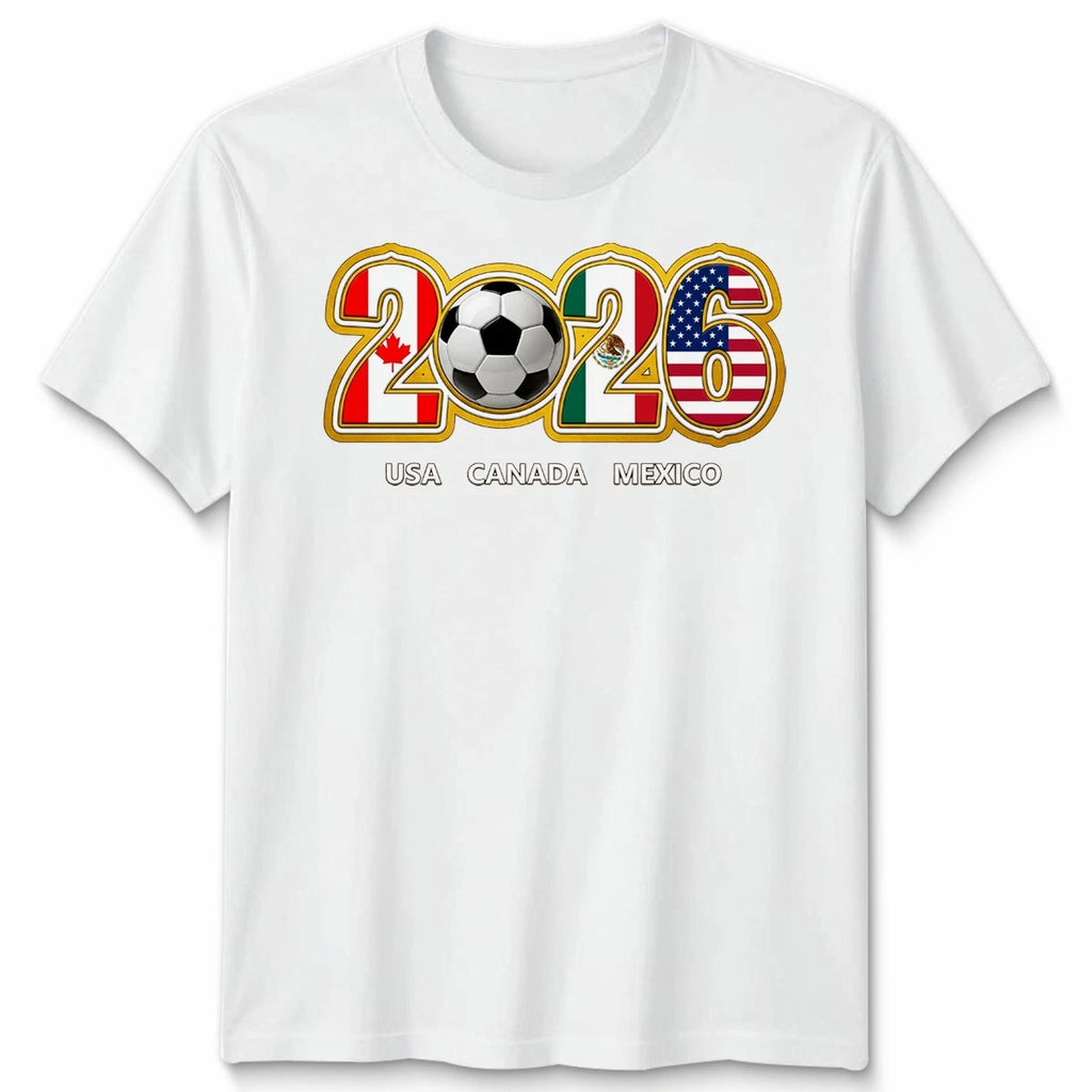 USA Canada Mexico England Unisex Football T Shirt Soccer Fan Graphic Tee