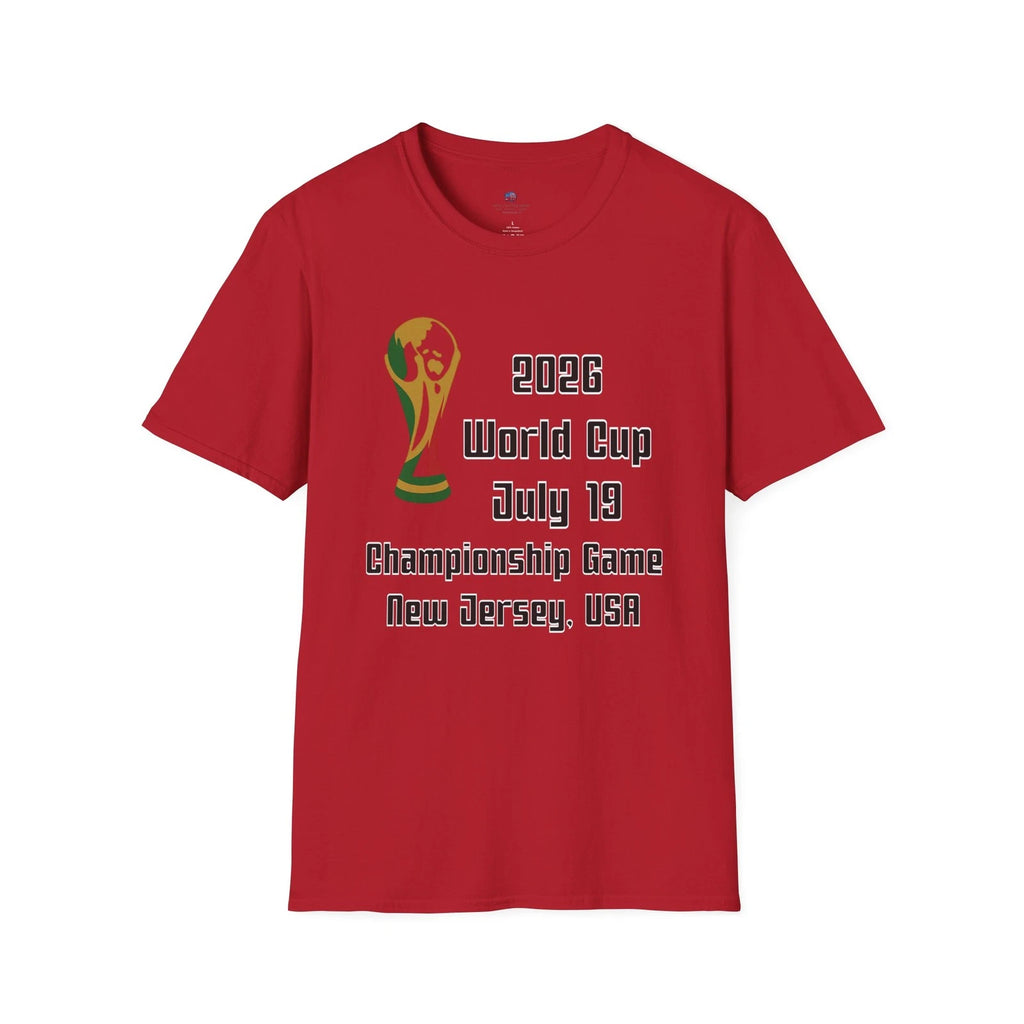 World Cup 2026 USA Championship July 19 T-Shirt | New Jersey Soccer Fans unisex