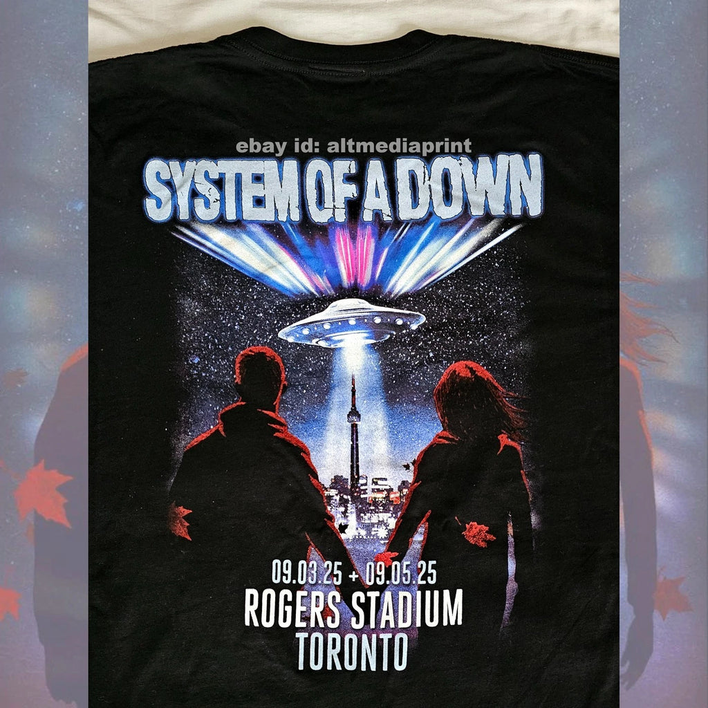 2025 System Of A Down Tour Deftones Shirt X-Large Rogers Stadium Toronto Canada