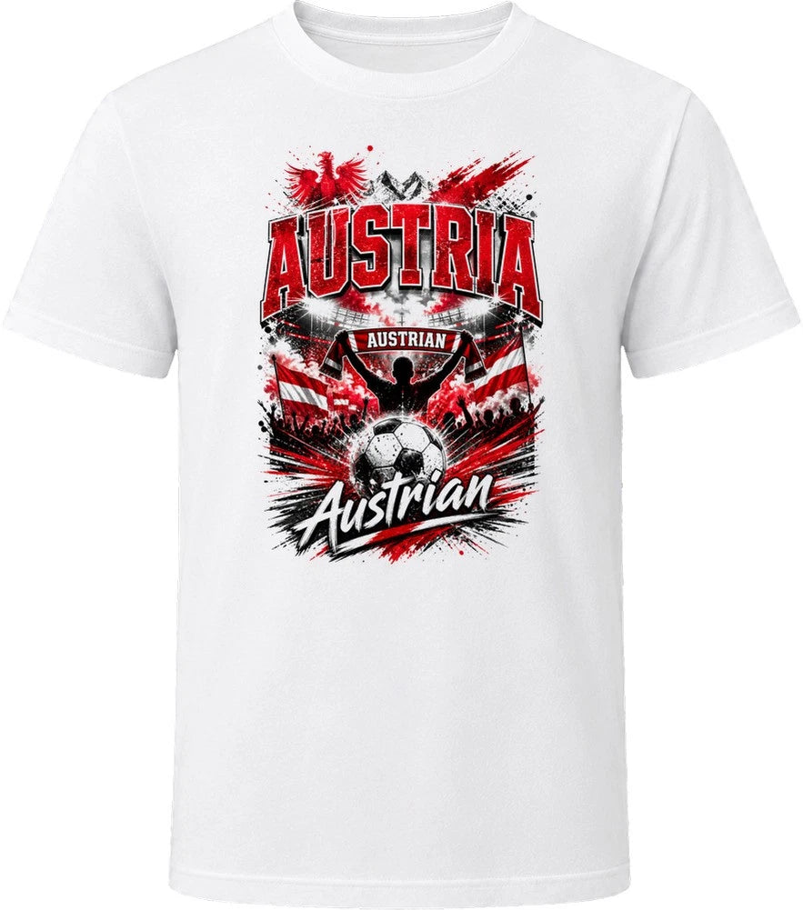 Austria Austrian Soccer Football National Supporters T Shirt