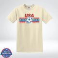 USA Soccer Fan 2026 Patriotic American Flag Graphic T-Shirt