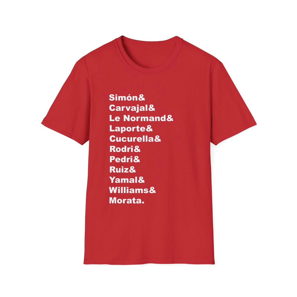 Spain Soccer World Cup Starting Line Up Team