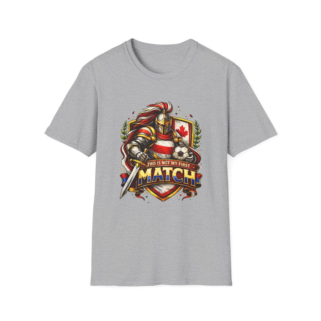 Canada Soccer Knight Shield T-Shirt This Is Not My First Match Football Tee
