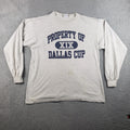 Vintage FILA Soccer Shirt Mens XL Gray Dallas Cup XIX 90s Y2K