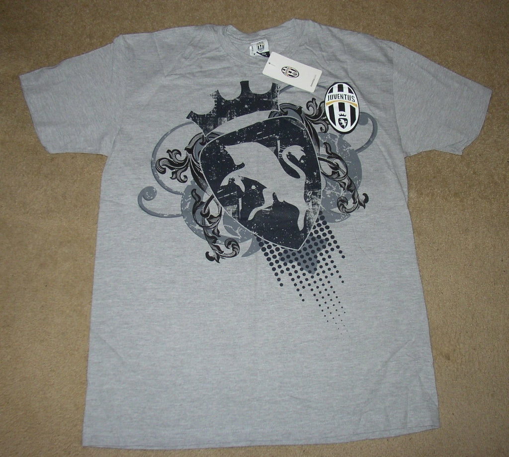 Vintage Y2K JUVENTUS Silver Crown T-Shirt SZ Mens XXL New Old Stock New W/ Tag