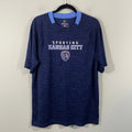 Fanatics Men MLS Kansas City Sporting Blue Short Sleeve Jersey Tee Size M Soccer