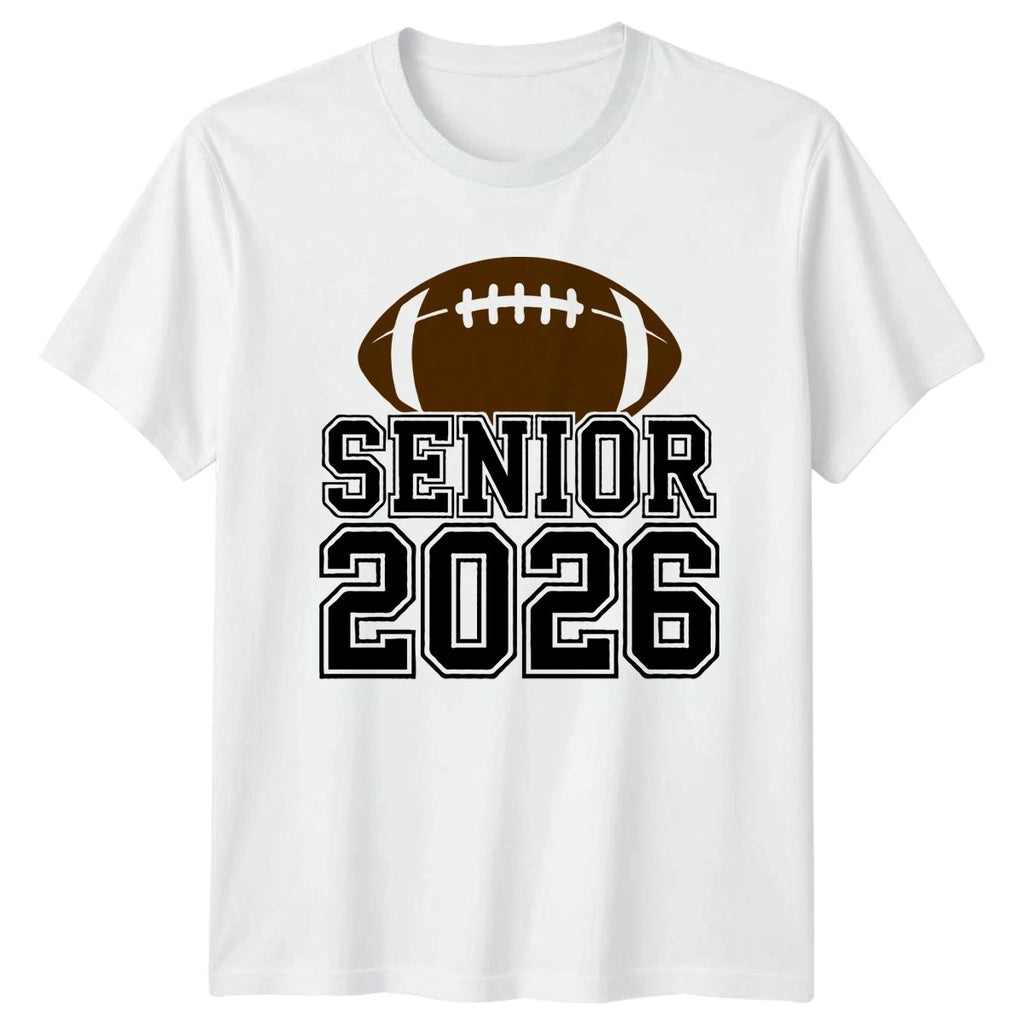 Senior 2026 T-Shirt Senior Graduation Football Graduation Gift For Him And Her