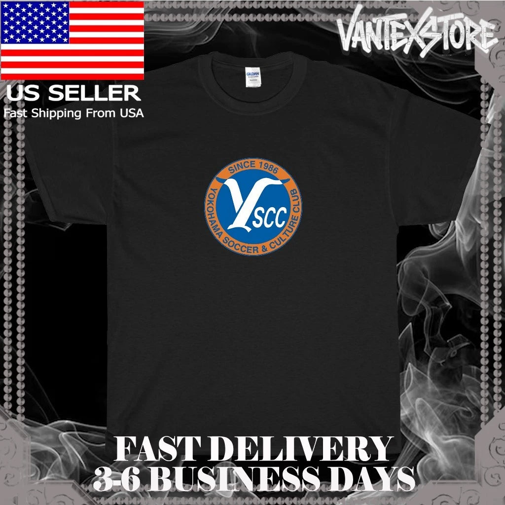 NEW SHIRT YOKOHAMA SOCCER & CULTURE CLUB LOGO MEN'S T-SHIRT FUNNY USA SIZE S-5XL
