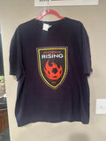 Phoenix Rising FC Soccer T Shirt 2XL Black Graphic Tee Football Club Unisex