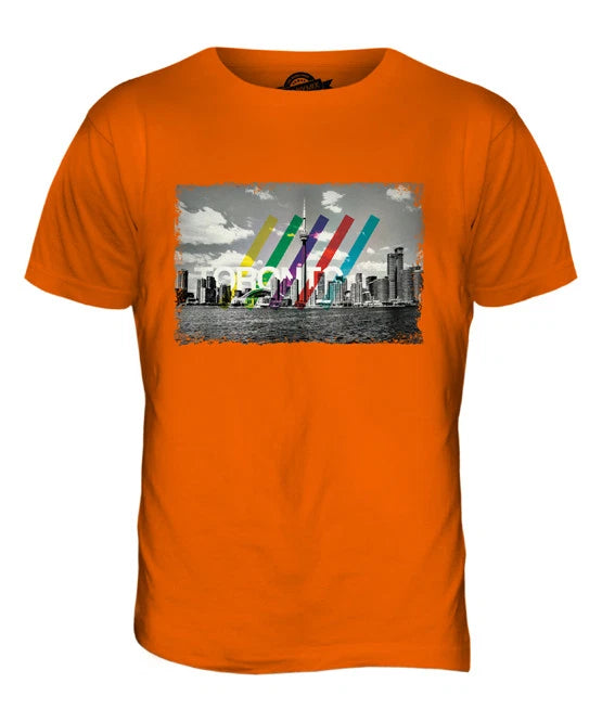TORONTO SKYLINE MENS T-SHIRT TEE TOP GIFT CANADA ARCHITECTURE