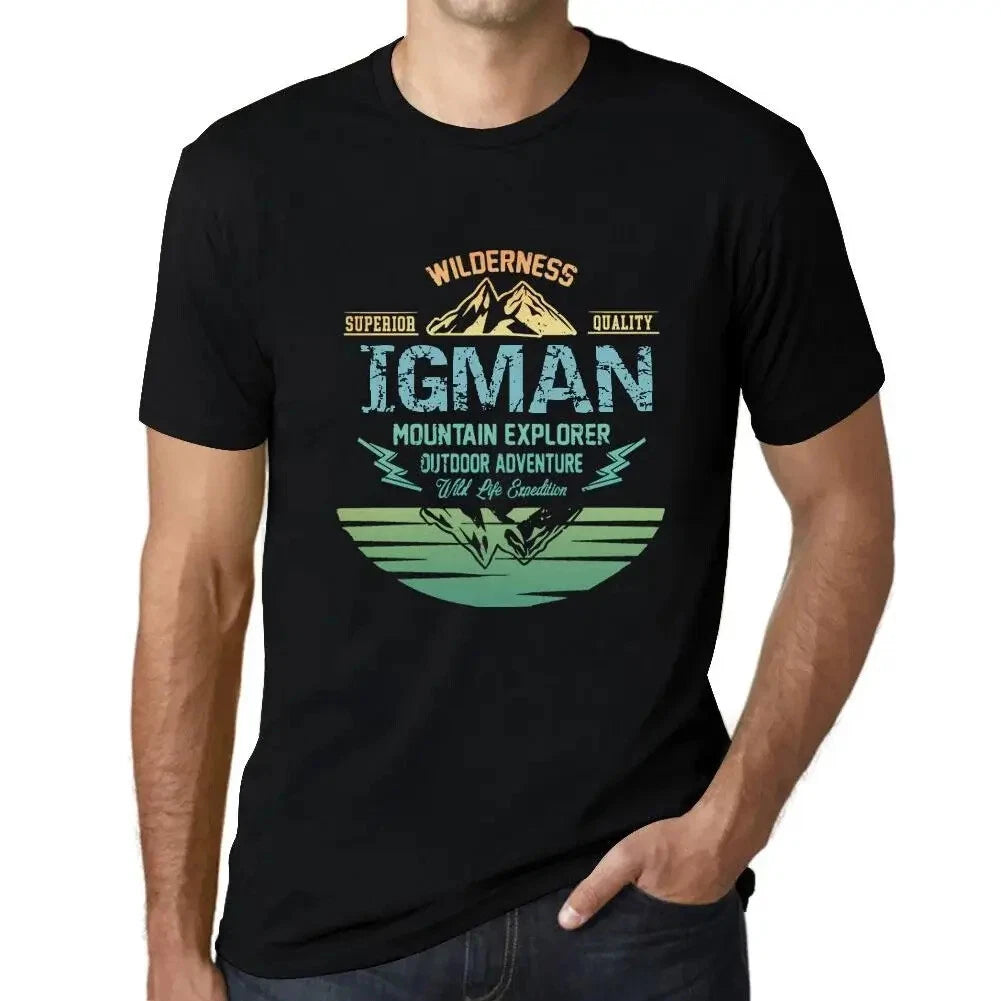 Men's Graphic T-Shirt Outdoor Adventure, Wilderness, Mountain Explorer Igman