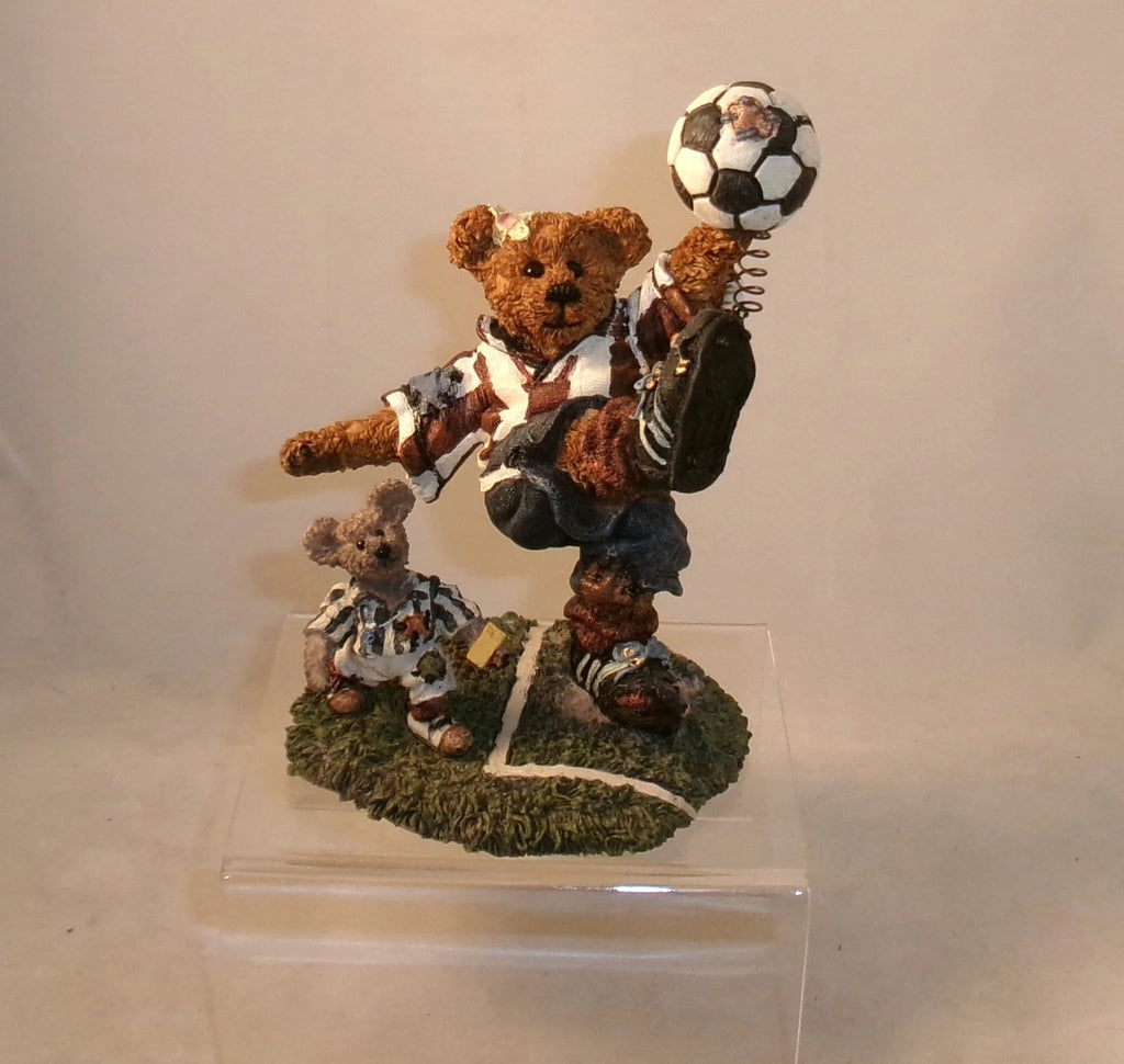 ROCKY BRUIN ... SCORE, SCORE, SCORE Soccer Bearstone Cute Gift For FIFA Fan