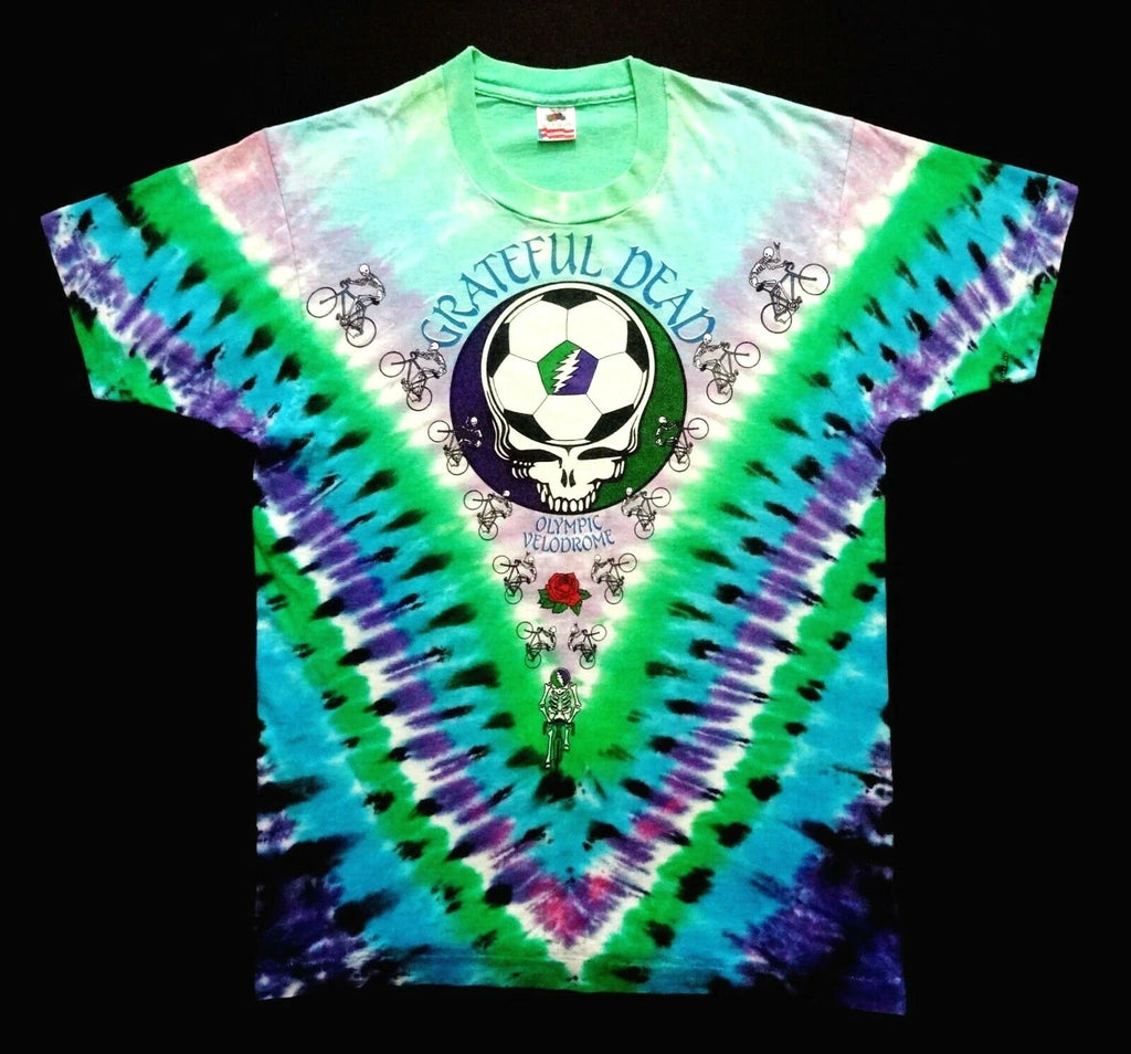 Grateful Dead Shirt T Shirt Vintage 1990 Soccer Cycling Los Angeles CA LA GDM L