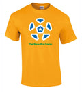 THE BEAUTIFUL GAME T SHIRT  WORLD CUP 2026  BRAZIL COLOURS