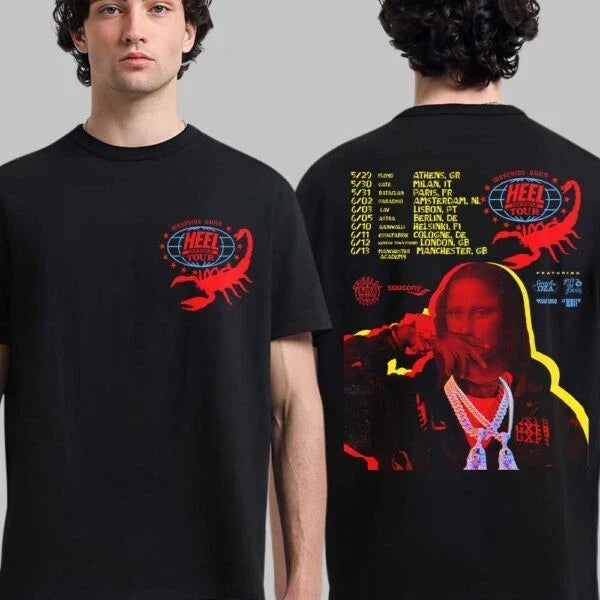 Westside Gunn Heel World Tour 2026 Europe Uk Schedule Tee (1)