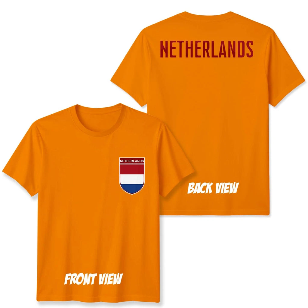 Netherlands Football Unisex Kids T-Shirt Country Pride Soccer Tee #WC