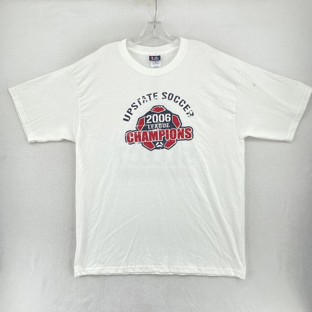 Vintage Select Soccer Upstate Champions 2006 Men's T-shirt Size XL White