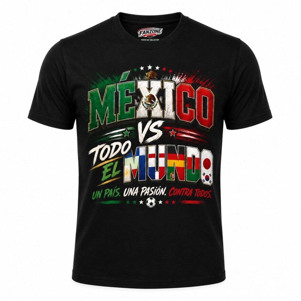 Mexico vs Todo El Mundo 2026 World Cup Match Day Shirt Black Soccer Fan Tee Made