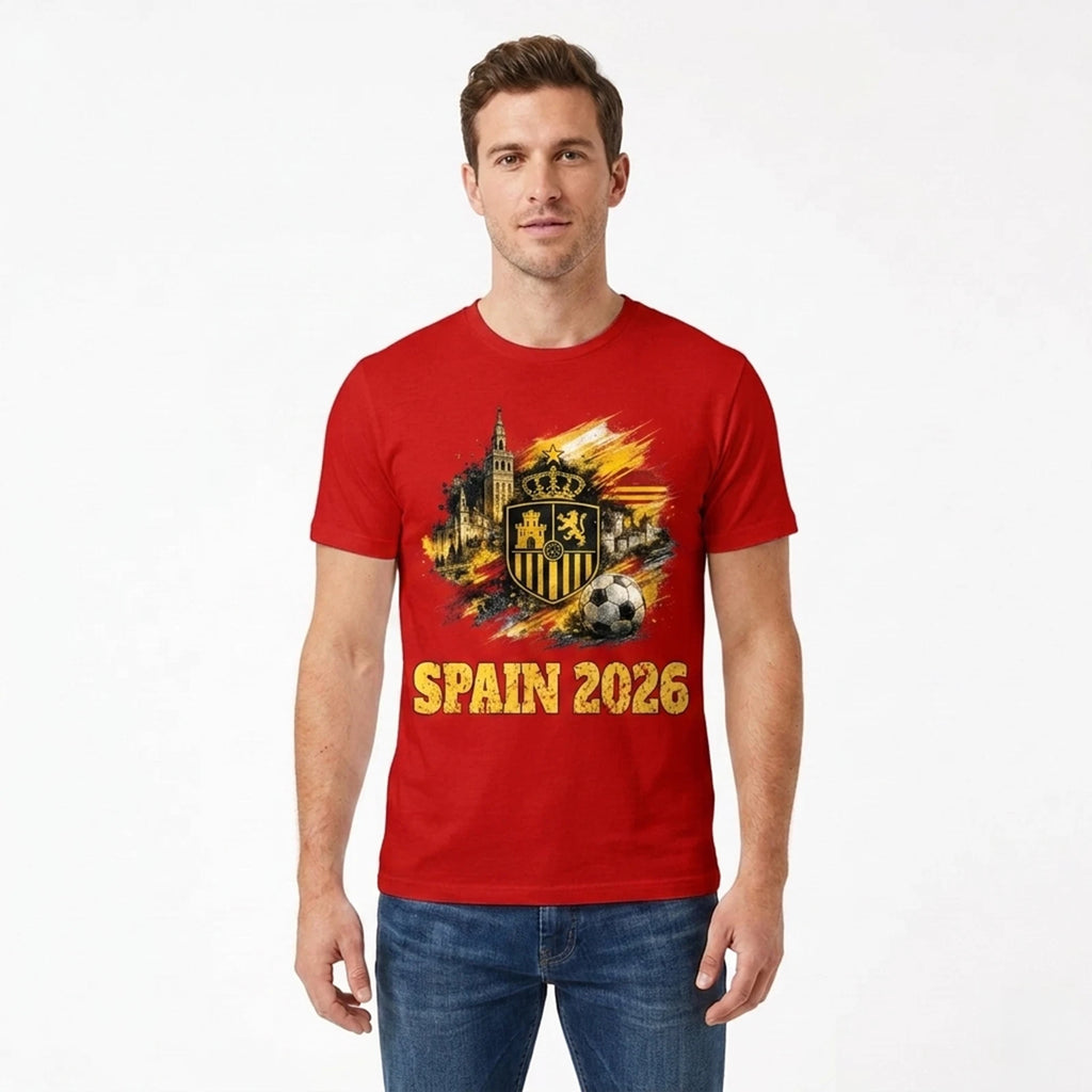USA World Football Spain 26 Fan Pride Supporter Winner Official Men's T-Shirt
