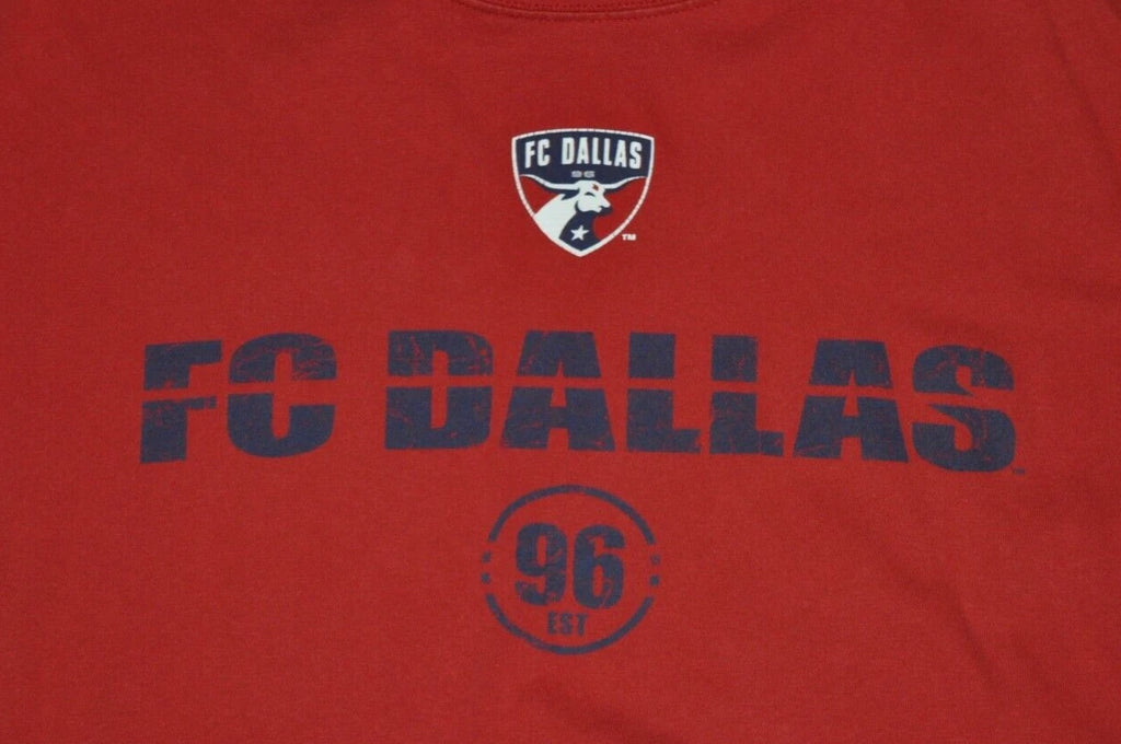 t-shirt large fc dallas mls soccer futbol texas tx 24.5 inches pit to pit