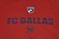 t-shirt large fc dallas mls soccer futbol texas tx 24.5 inches pit to pit