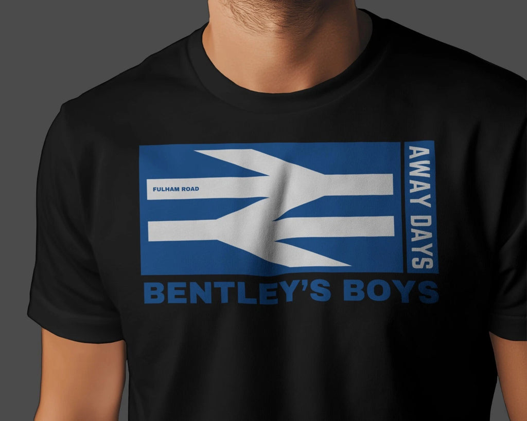 BENTLEYS BOYS Away Days T-Shirt | Fulham Road Shed End Pensioner Blues
