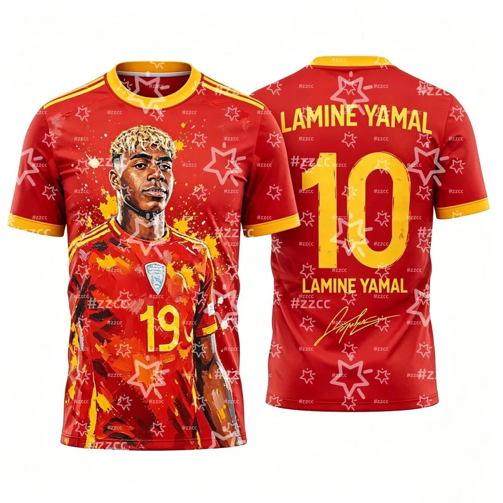 2026 Spain World Cup Football T-Shirts Polyester Breathable Tees