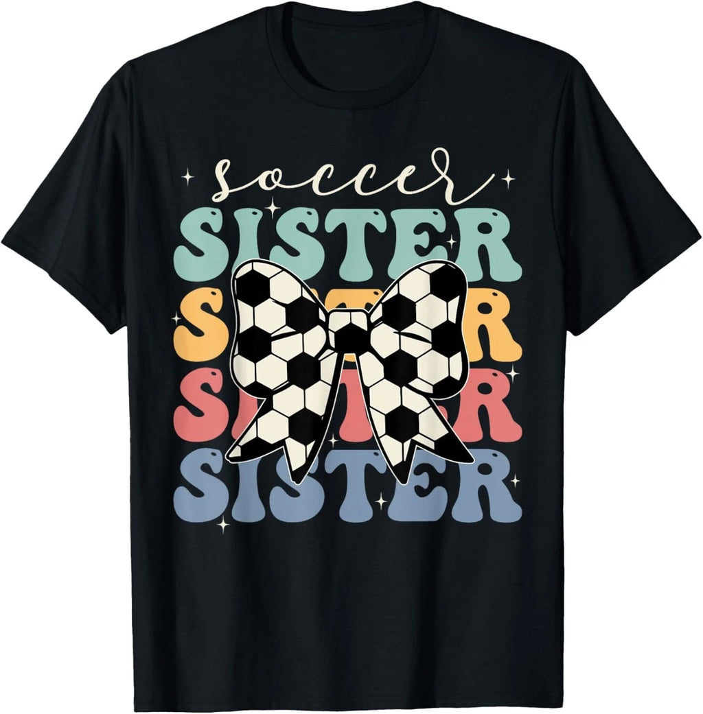 Soccer Sister Vintage Sport Lover Sister Mothers Day Gift Unisex T-Shirt