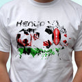 Kenya football flag white t shirt soccer africa design mens womens kids sizes