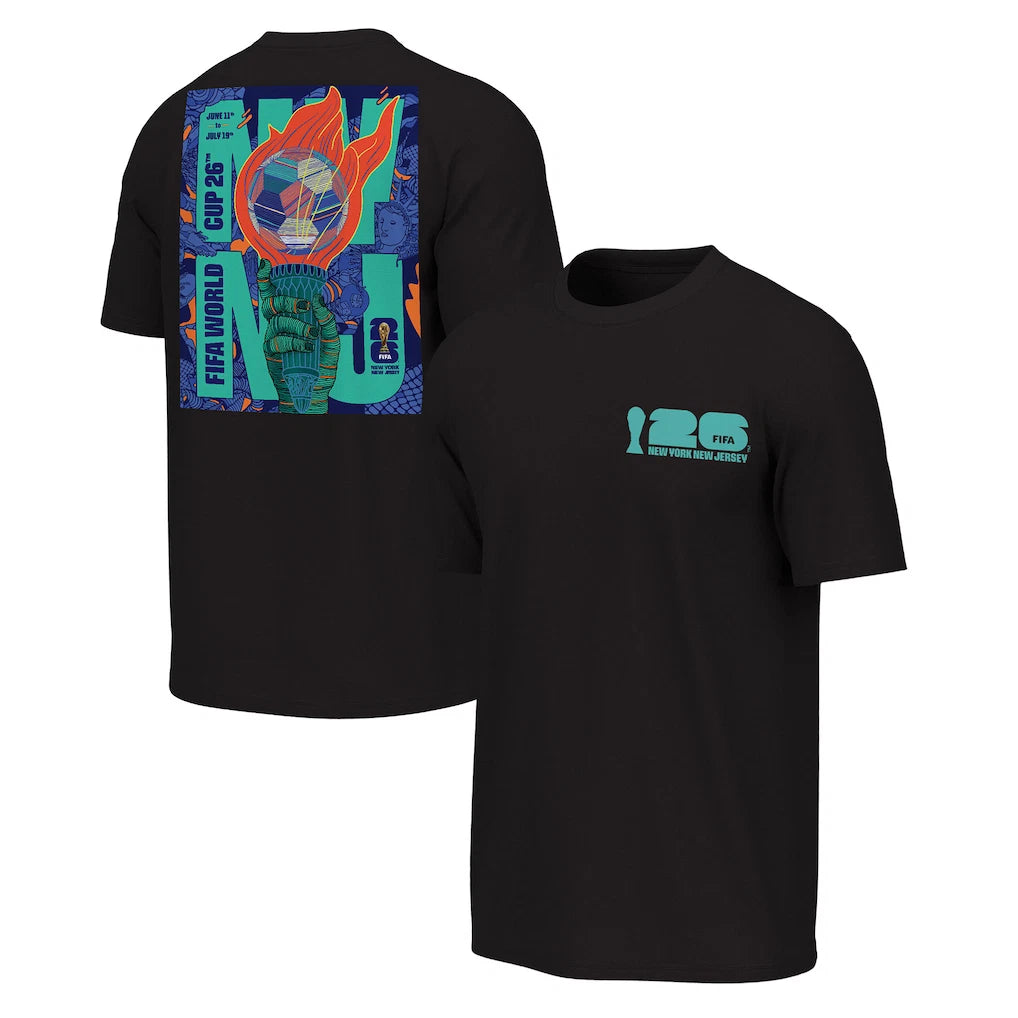 2026 World Cup New York Poster Graphic Soccer Fan T Shirt