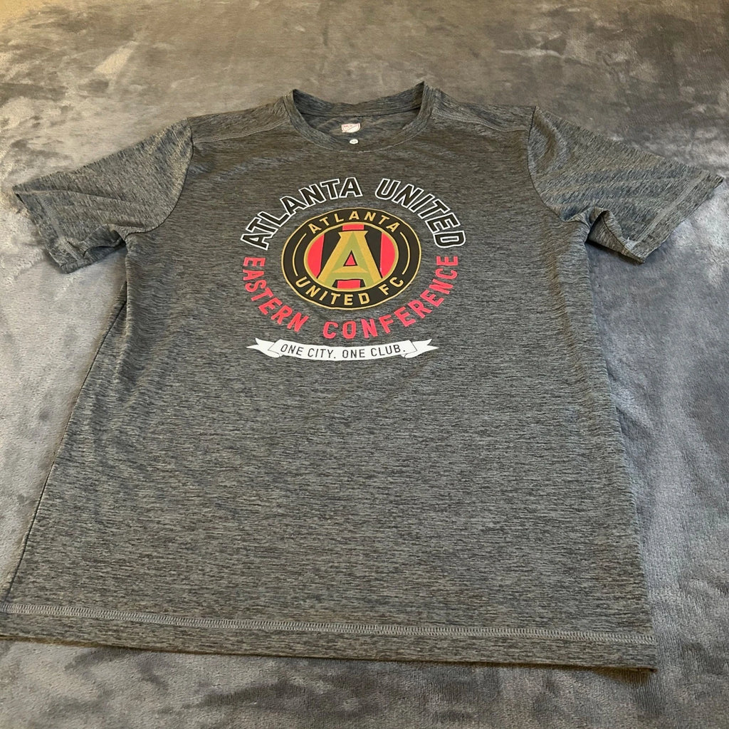 Atlanta United FC Tee MLS Eastern Conference Soccer Gray T-Shirt Mens Medium
