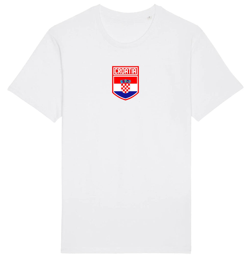 Croatia Badge T-Shirt, Adults Kids Baby Family, Football World Cup 2026 Kit J