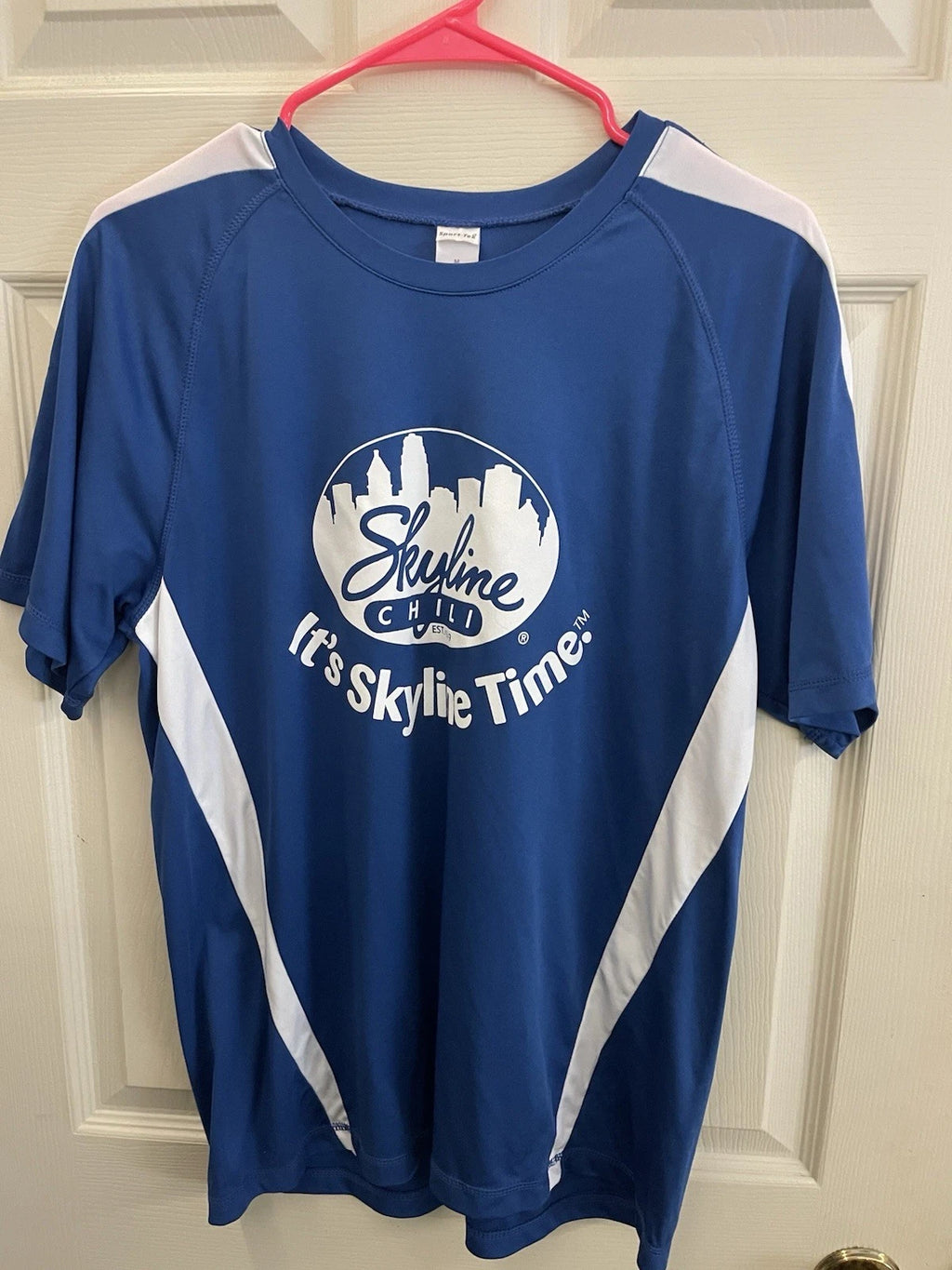Skyline Chili “It’s Skyline Time” Soccer Style T-Shirt Sports-Tek Medium