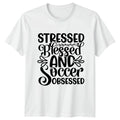 Stressed Blessed And Soccer Obsessed Mens T-Shirt Soccer Sports Fathers Day