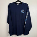 Gildan NYCFC Undenyable Long Sleeve Shirt MLS Soccer Navy Blue 2XL