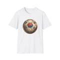 Korean Flag Soccer Ball T-Shirt Vintage Taegeuk Football Fan Tee