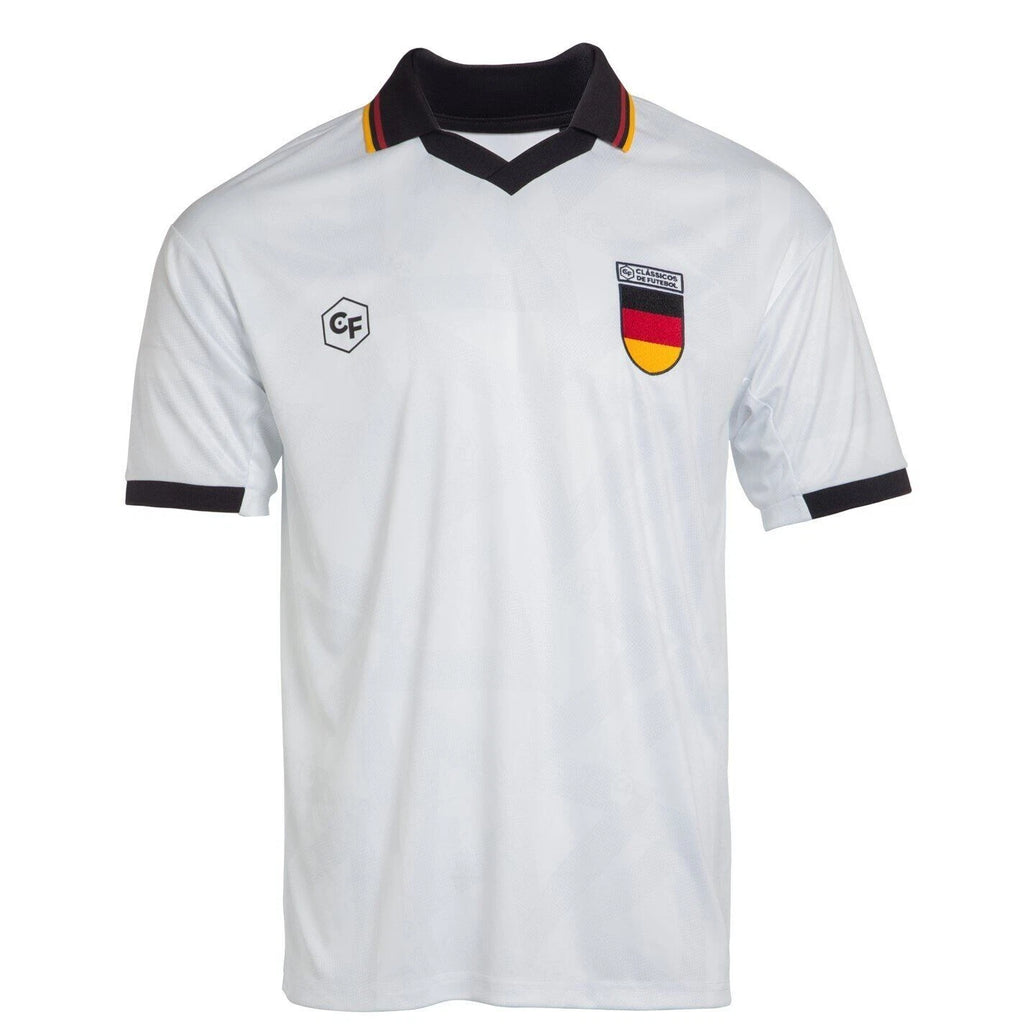 Classicos de Futebol Mens Germany Retro Fan Shirt Collared Football Tee Top BNWT