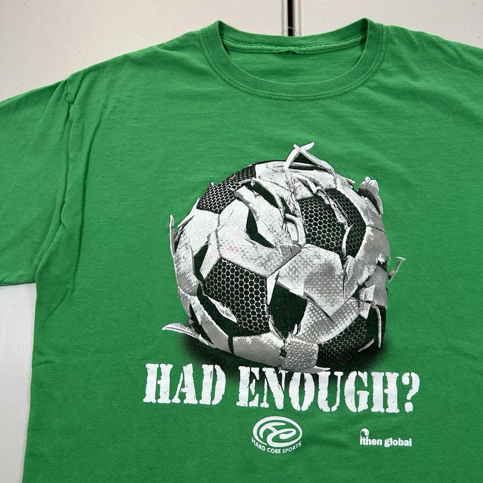 Vintage y2k Hardcore Sports Soccer Graphic Shirt Men's Size Large World Cup Fifa