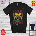 Custom Name Soccer Dad Definition Prouder; Father's Day Player Vintage T-Shirt