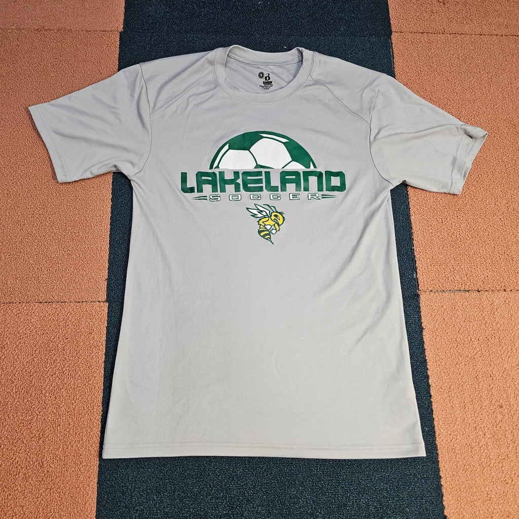 Lakeland Hornets Soccer Adult Graphic T-Shirt Small Gray Yorktown NY High V0a